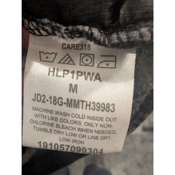 Wrangler men's long-sleeve flannel button-up shirt green & black size medium - Picture 5 of 6